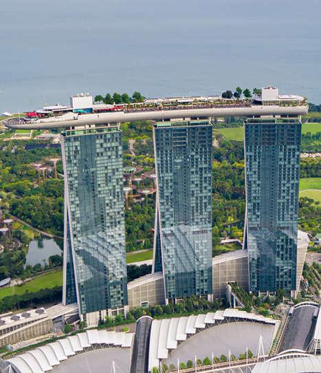 Bangunan Marina Bay Sand Punya Bentuk Miring, Ternyata Terinspirasi dari Tumpukan Kartu