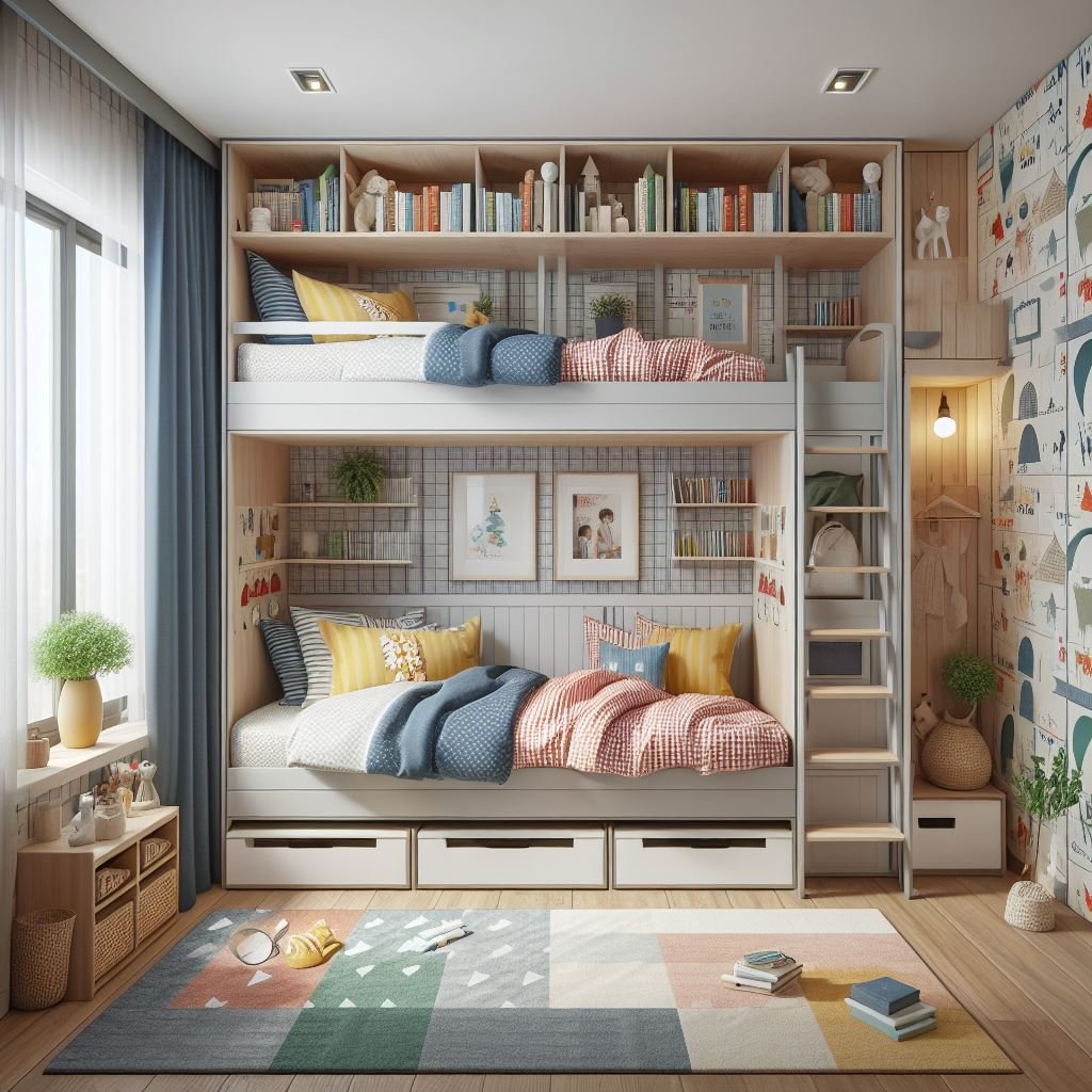 Desain Kamar yang Simpel Untuk Anak Kembar